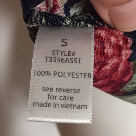 Active USA Floral Top Sz S - Picture 6 of 6